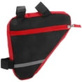 thumbnail image 1 of EeaseCA Sac Tube Triangulaire pour Vélo de Route VTT, Sac à Cadre avant, Sacoche Accessoires (Rouge), 1 of 7