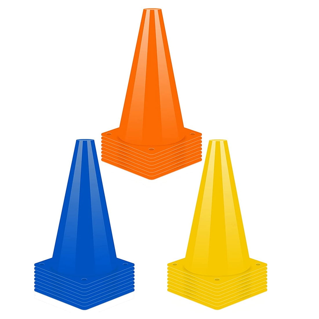 24 Pack 9 Inch Training Cones for Soccer,Agility Field Marker Cones