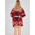 thumbnail image 4 of HAHDAXIA Cardigan en Tricot Jacquard à devant Ouvert pour Femmes à Imprimé Tribal Aztèque, 4 of 6