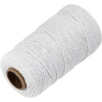 Black Cotton Butchers Twine String - Ohtomber 328 Feet 2MM Twine for Crafts, Bakers Twine, Kitchen Cooking Butcher String for Meat and Roasting, Gift Wrapping Twine