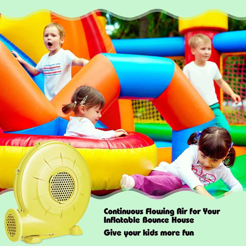 Aimee Lii 350W 0.5HP Air Blower Pump Fan for Inflatable Bounce House and Bouncy Castle, Yellow Aimee Lii 350W 0.5HP Air Blower Pump Fan for Inflatable Bounce House and Bouncy Castle, Yellow