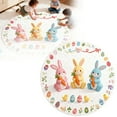 thumbnail image 4 of TIELUTT Tapis de Bienvenue Rond en Forme de Lapin de Pâques 2026 Tapis de Pâques Absorbant et Résistant à l'Usure Tapis Rond de Pâques Tailles 40CM/60CM/80CM Tapis pour Chambres d'Enfants Couvertures et Jetés en Flanelle Tapis de Zone 8x10 Tapis Moderne, 4 of 8