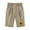 Khaki, variant on Women's Summer Over Size Fashionable Printed Five Points Large Size Cotton Linen Pants Casual Versatile Pants Shorts