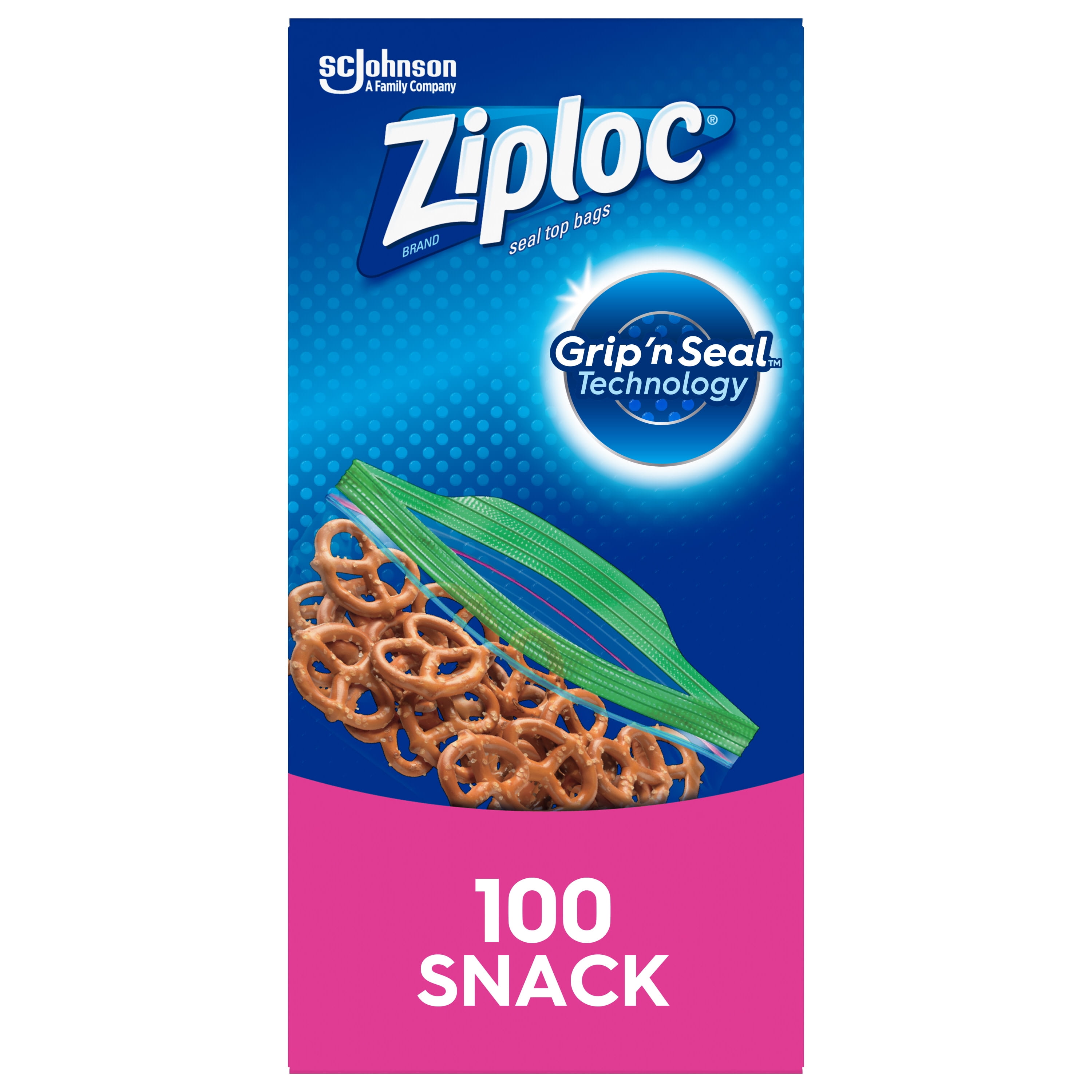 Ziploc Brand Sandwich Bags with Grip n Seal Technology, Pack of 1 40 Count