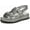 Pewter, variant on Women's Ziva Slingback Sandal Black 7.5W