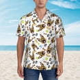 thumbnail image 2 of Susaid German Shepherd Dog Print Hawaiian Shirts for Men Women,Hawaiian Summer Short-Sleeve Casual Relaxed-Fit Button-Down,Large, 2 of 7