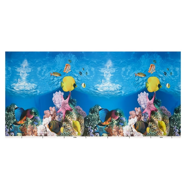Aquarium background paper HD picture 3d three-dimensional fish