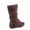 Brown, variant on Data- 80k Youth Girl's Kid's Zipper Flat Heel Round Toe Buckle Causal Boot Shoes