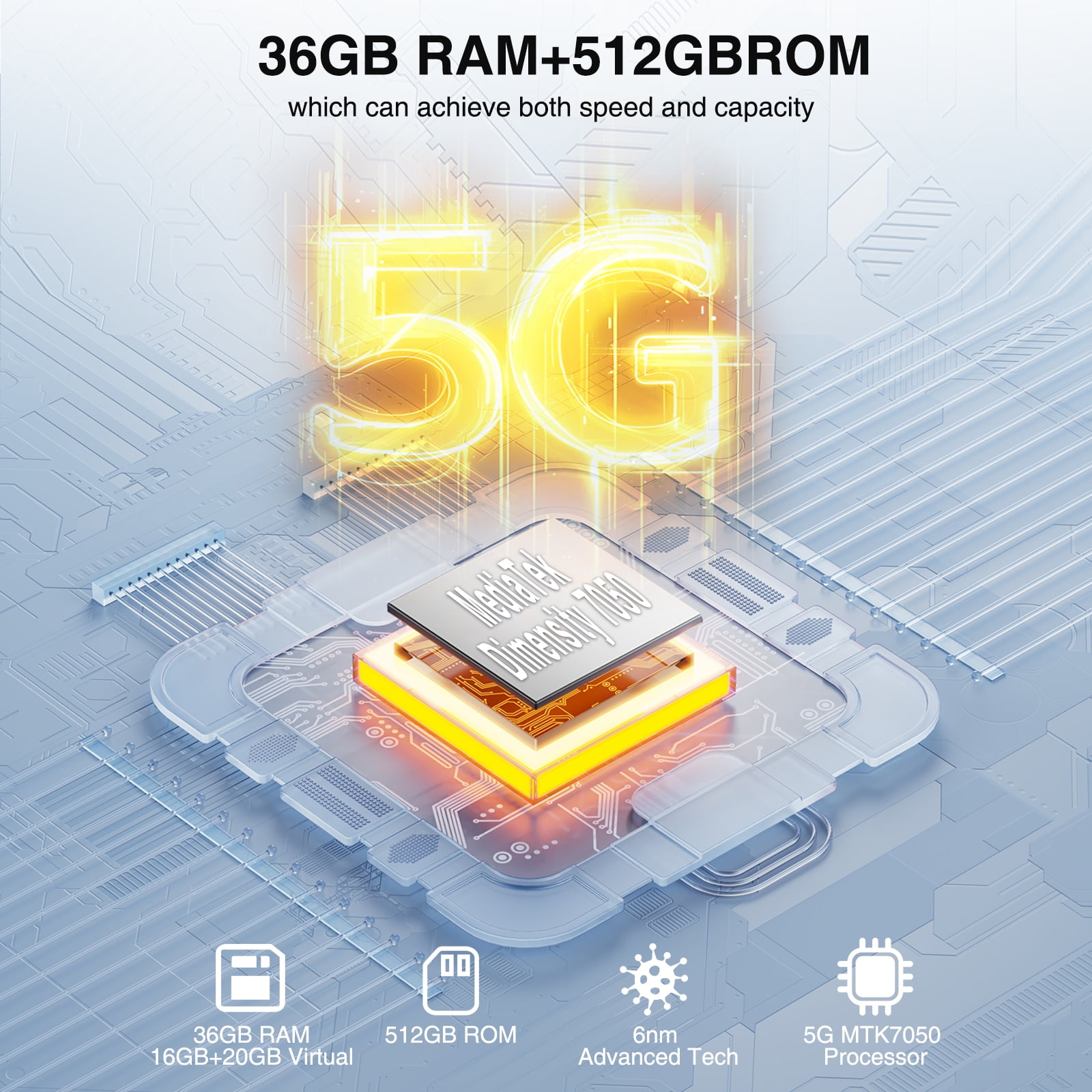 DOOGEE V MAX Plus 5G Rugged Smartphone, 22000mAh 36GB+512GB, 200MP+32MP+20MP Night Vision Rugged Cell Phone, Android 14 Rugged Phone, 6.58" FHD+120Hz IPS Screen, IP68/IP69K Waterproof Phone, NFC/OTG