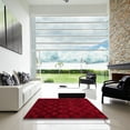 thumbnail image 6 of Ahgly Company Indoor Square Abstract Red Abstract Area Rugs, 6' Square, 6 of 6