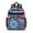 Colorful Floral Pattern, variant on Black and White Mushroom Backpack for School,Cute School Bag,Schoolbag with Adjustable Shoulder Straps & Padded Back,15.25"x11.5"x5.25"