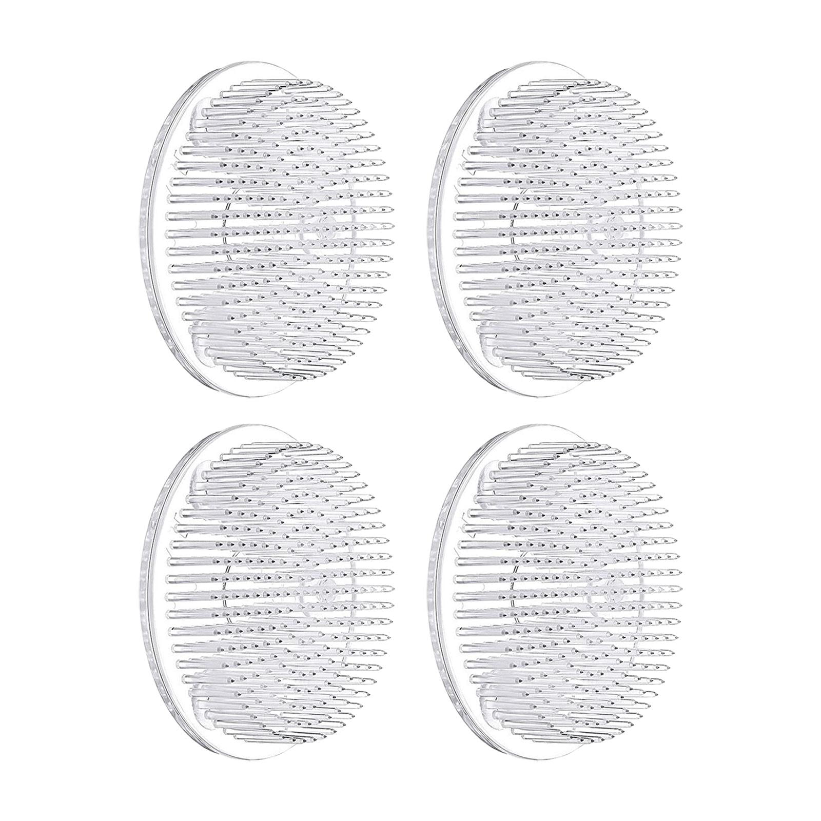 perfeclan 4 Pieces Flower Frog Flower Arranger Plastic Easy to Use Floral Arrangement Pin Holder for Floral Design Gardening DIY Crafts