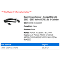 thumbnail image 2 of Rear Oxygen Sensor - Compatible with 2003 - 2007 Volvo XC70 2.5L 5-Cylinder 2004 2005 2006, 2 of 2