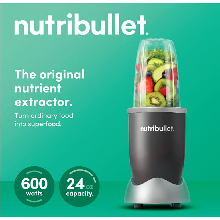 nutribullet Personal Blender for Shakes, Smoothies, Food Prep, and Frozen  Blending, 24 Ounces, 600 Watt, Gray, (NBR-0601) $49.99