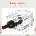 thumbnail image 4 of Botellero Lifewit de plástico apilable para nevera, 4 botellas, 4 of 9