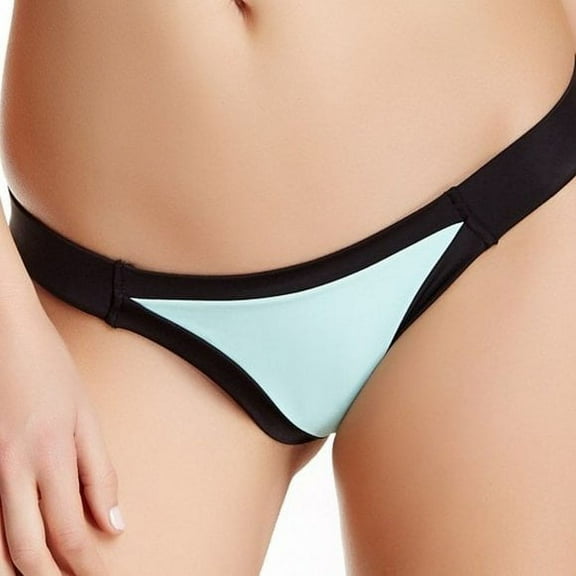 Sole East GREEN/BLACK Women's Sobe Triangle Bikini Bottom, M