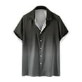 thumbnail image 2 of EQWLJWE Dress Shirt for Mens Vintage Bowling Short Sleeve Shirts Gradient Button Down Casual Shirt Fun Mardi Gras Tops for Home Leisure, 2 of 5