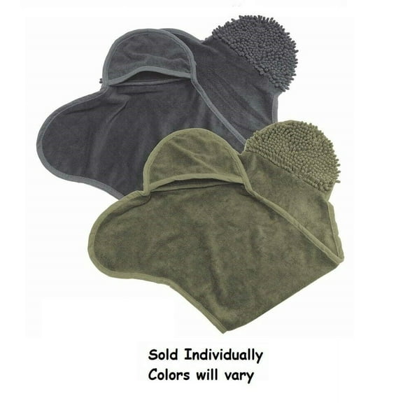 Clean Paws Dog Grooming Towels Bone Shaped Microfiber Assorted Colors 30" x 16"