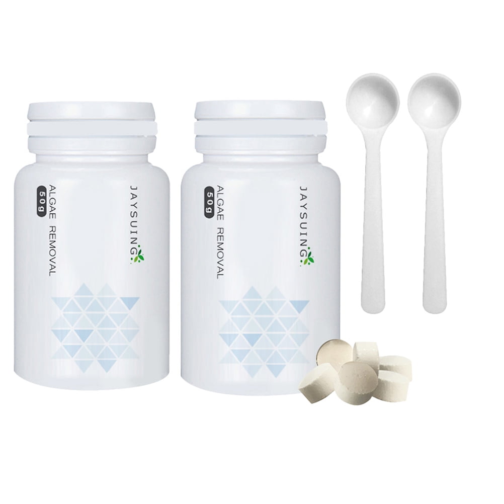 2 Bottle Algae Removal Tablet Aquarium Algaecide Moss Purification