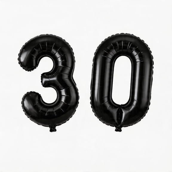 40 Inch Number 30 Balloons Jumbo 30 Foil Giant Number 30 Balloons for 30th Birthday Party Decorations and Rip to My 20s Anniversary Event
