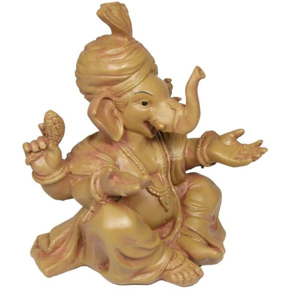 Ganesha Statue 7.5" Ganesh singing a bhajan (K57)