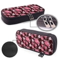 thumbnail image 4 of Lsque Rose Flowers Printed Big Capacity PU Leather Pencil Case Large Pencil Pouch Stationery Pen Bag Pencil Holder for Teen, 4 of 6