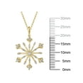 thumbnail image 3 of 1/6 Carat T.W. Lab Grown Diamond Snowflake Pendant in 10k White Gold, Length 18", 3 of 4