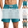 thumbnail image 2 of Mens Running Shorts 3" Quick Dry Elastic Waist Reflective Strip with Pockets Short Pants Fathers Gifts, 2 of 6