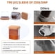 thumbnail image 4 of Deslizadores de muebles acolchados con fieltro para pisos de madera, evitan rayones y ruidos, protectores de silicona transparente para patas de sillas, paquete de 16, 4 of 5