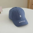 thumbnail image 2 of Toddler Baseball Hat Cute Letter B Embroidery Kids Baseball Hat Adjustable Vacation Gift for Toddler Caps Boys Age 2-8 Years Kids Clothes, 2 of 6