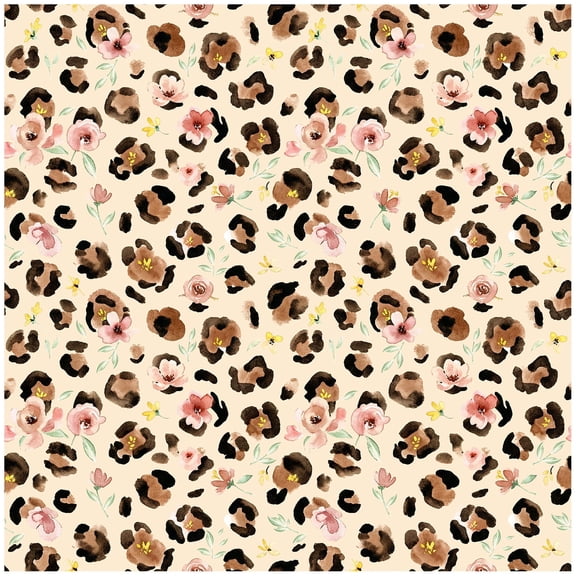 HAOKHOME Leopard Print Peel and Stick Wallpaper 17.5" x 118" Boho Contact Paper Removable Wall Paper