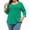 Mint Green, variant on Loopsun Womens Tops Plus Size, Womens 3/4 Sleeve T Shirts, Women's Fashion Casual Solid 3/4 Sleeve Round Neck Pullover Top Brown XXXL