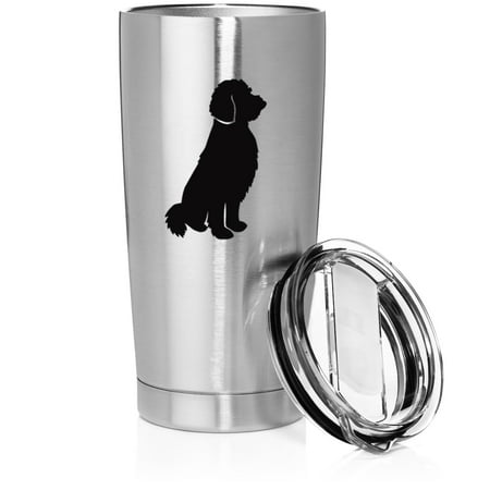 Smooth Body Tumbler Stainless Steel Vacuum Insulated Travel Mug Cup Gift Goldendoodle (Stainless Steel 20 oz)