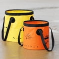thumbnail image 2 of Bucket Folding Car Wash Bucket Camping Picnic Thickened PVC Mesh Cloth Bucket Outdoor Largr Capacity Water Bag, 2 of 6