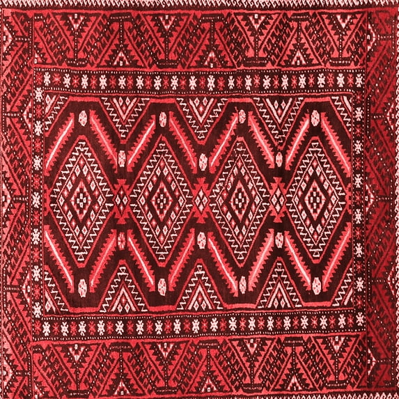 Ahgly Company Indoor Square Persian Red Traditional Area Rugs, 8' Square