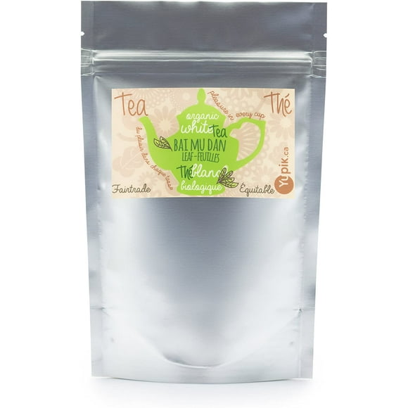 Yupik Organic White Bai Mu Dan Leaf Tea (Fairtrade), 250g
