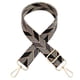 thumbnail image 1 of Bolso con bandolera ajustable negro gris, correa intercambiable, hebilla de montaña dorada de banda ancha, bandolera para mujer de 80-130 cm, bolso de mano, 3,8 cm, 201, 1 of 5