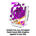 thumbnail image 2 of Fresh Sushi (24" X 36") 4mm Corrugated Plastic Panel, Graphics Applied To 1 Side (Pk of 2), 2 of 4