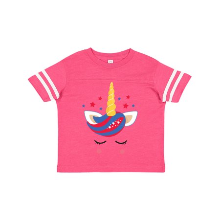 

Inktastic Memorial Day Unicorn Face Gift Toddler Toddler Girl T-Shirt
