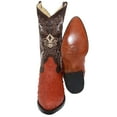 thumbnail image 4 of The Western Shops Men’s Leather Ostrich Quill Print Cowboy J Toe Boot, 4 of 5