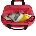thumbnail image 4 of DALIX 14" Small Duffel Bag Gym Duffle Two Tone in Red with Shoulder Strap, 4 of 6