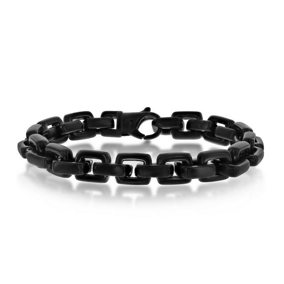 iJewelry2 Black Tone Stainless Steel Anchor Marine Link Bracelet