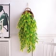 thumbnail image 2 of 3 plantas colgantes artificiales de 3.6 pies de hiedra falsa para colgar en la pared, hojas verdes de hiedra falsa, decoración de habitación, jardín, boda, fiesta, interior (cesta no incluid, 2 of 5