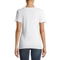 thumbnail image 3 of Time and Tru Women's Short Sleeve Rib T-Shirts, 2-Pack, 3 of 11