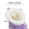 thumbnail image 3 of Kids Winter Snow Boots Slip Resistant Faux Fur Lined Windproof Warm Easy On Off for Toddler to Big Kid, 3 of 6