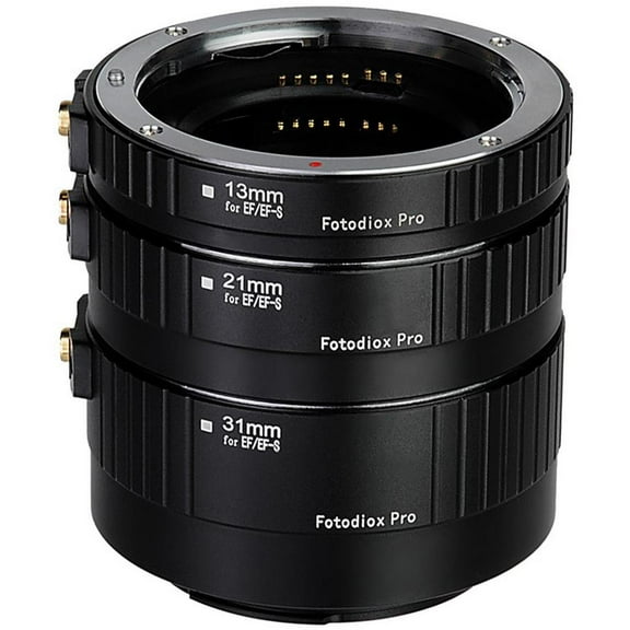 Fotodiox Pro Aluminum Automatic Macro Extension Tube Kit for Canon EOS EF/EF-s Camera