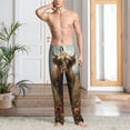 thumbnail image 2 of Honiee Grassland Sunflower Cow for men - a sleek fusion of Straight Pajama Pants, versatile Lounge Pants, and cozy Sleepwear, all rolled into one-, 2 of 6