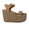 thumbnail image 1 of Sandalia De Plataforma Vida Leve Para Mujer Color Rose Gold Talla 27 Vida Leve MONICA-01-ORO, 1 of 5