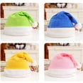 thumbnail image 4 of Xuety Santa Hats Christmas Hat Comfy Solid Color Hat Thickening Unisex Holiday Xmas Hats for New Year Festive Party, 4 of 4