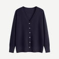 thumbnail image 4 of Kids Cardigan Jacket Boy Girl Buttons Soft Knitted Sweaters Button Down Knit Jackets Dark Blue 2-3 Years, 4 of 6